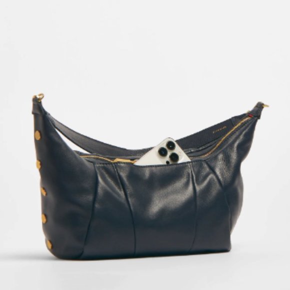 Hammitt MORGAN Blue Pebbled Leather Crossbody Bag NWT - Picture 8 of 13